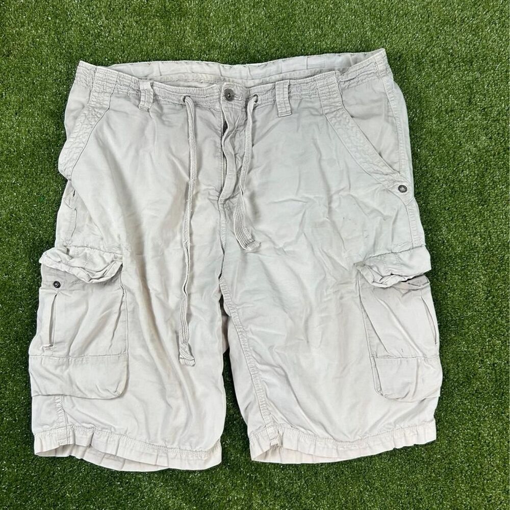 Calvin-klein Men's Cream and Grey Shorts